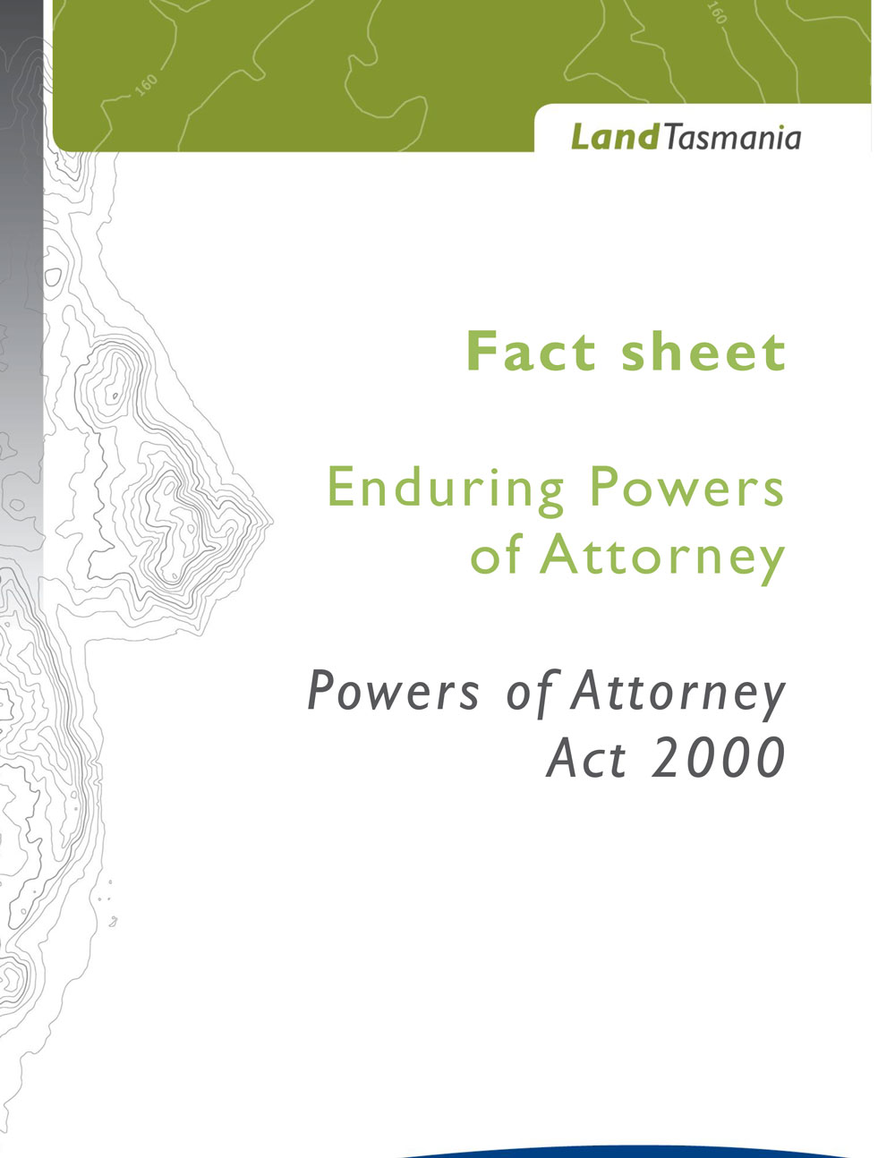 Enduring Powers of Attorney Factsheet - Land Tasmania Cover