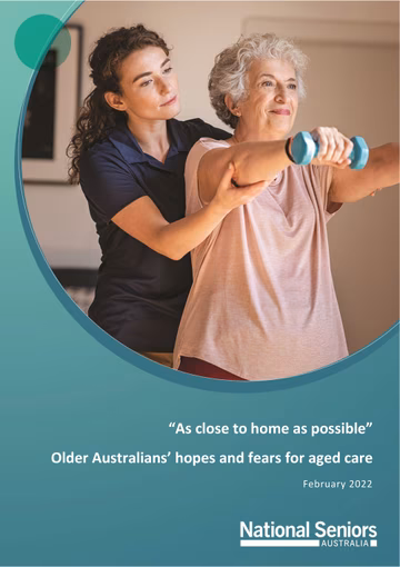 “As close to home as possible” – Older Australians’ hopes and fears for aged care cover