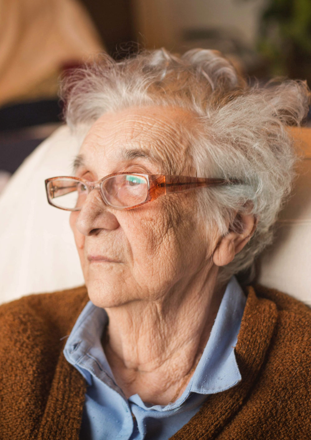 Senior woman at home