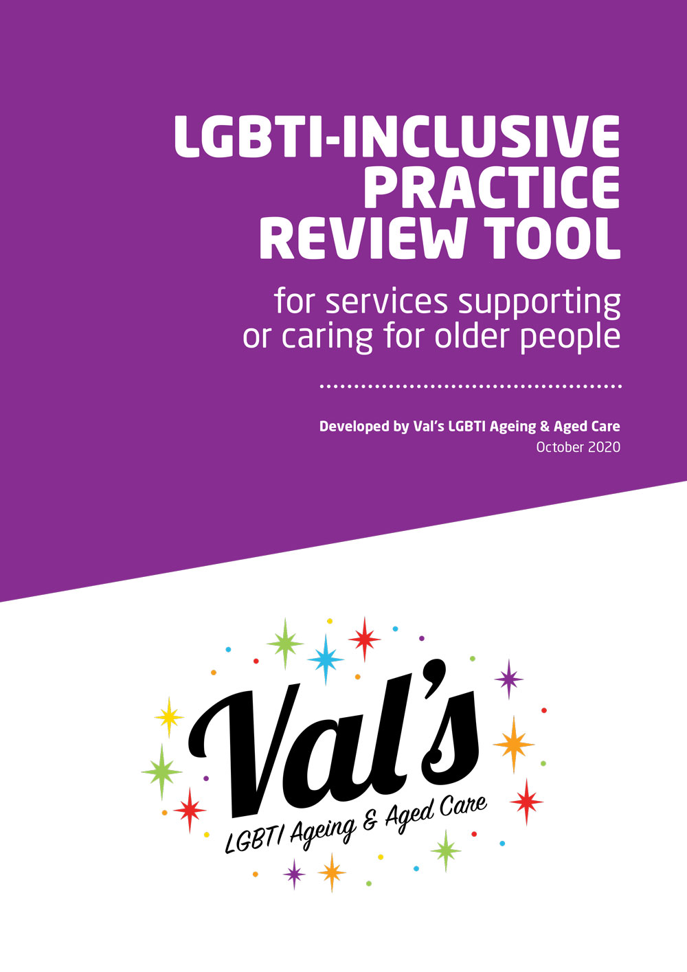 LGBTI-inclusive Practice Review Tool – For services supporting or caring for older people cover 