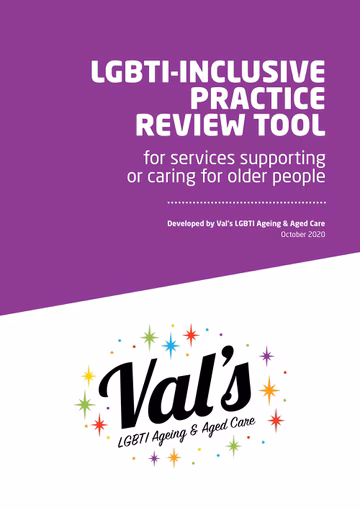 LGBTI-inclusive Practice Review Tool – For services supporting or caring for older people cover 