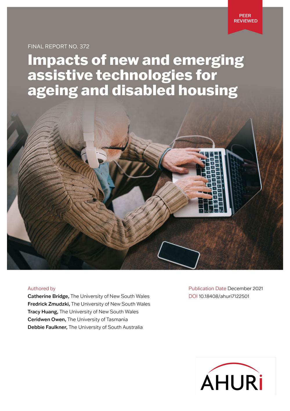Impacts of new and emerging assistive technologies for ageing and disabled housing cover 