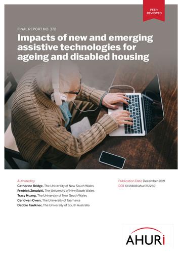Impacts of new and emerging assistive technologies for ageing and disabled housing cover 