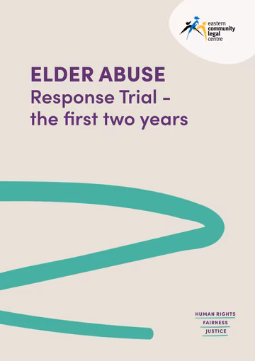 Elder Abuse: Response Trial - the first two years cover