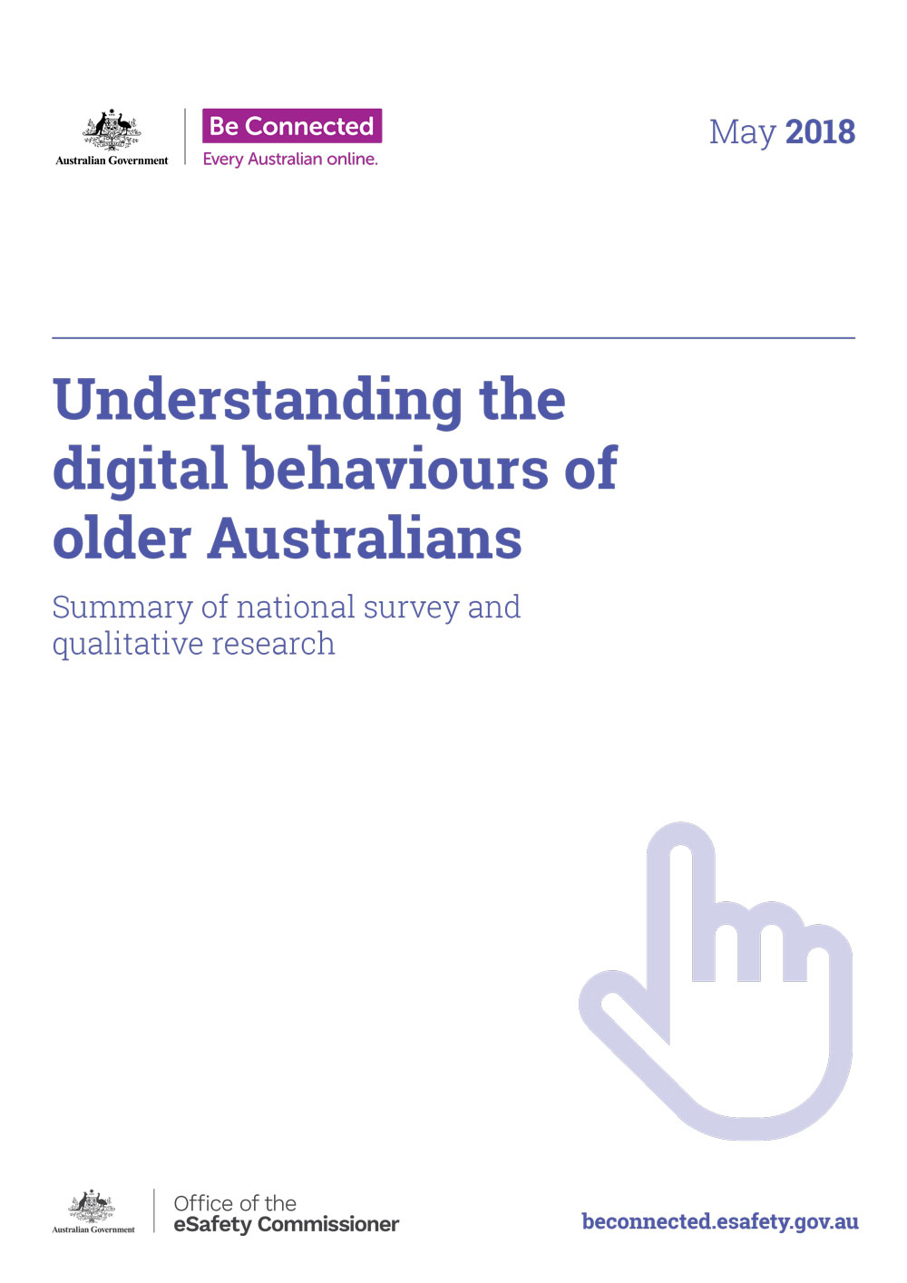 Understanding the digital behaviours of older Australians cover