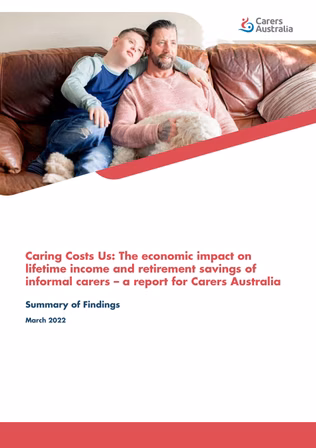 Caring Costs Us report cover 