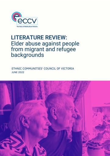 Literature Review: Elder abuse against people from migrant and refugee backgrounds cover