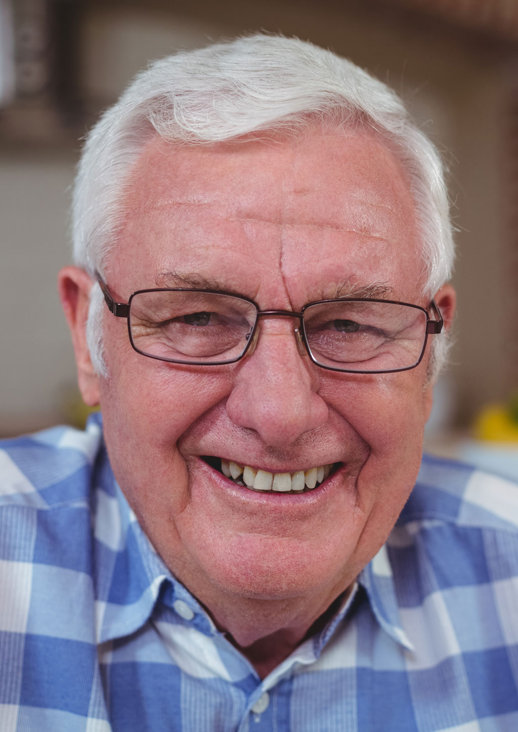 Senior man smiling at the camera