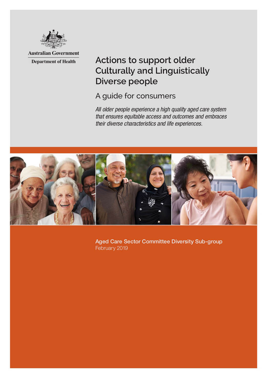 Actions to Support Older Culturally and Linguistically Diverse People Cover