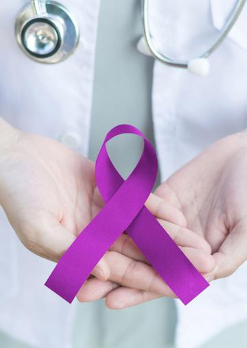 Nurse with ribbon
