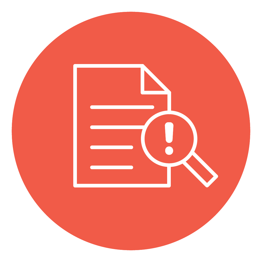 Orange icon showing a care plan