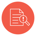 Orange icon showing a care plan