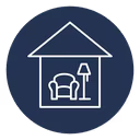 Icon showing an image of a person's house and lifestyle