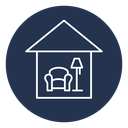 Icon showing an image of a person's house and lifestyle