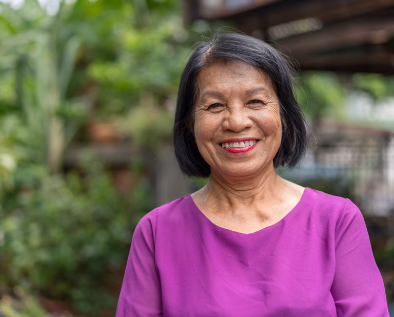 Senior smiling woman
