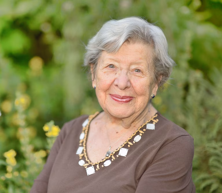 Senior woman in her garden