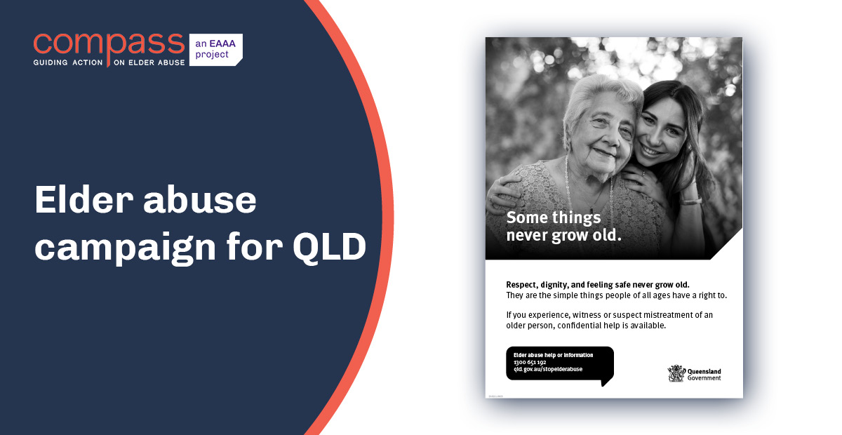 Some things that never grow grow old Elder abuse prevention campaign