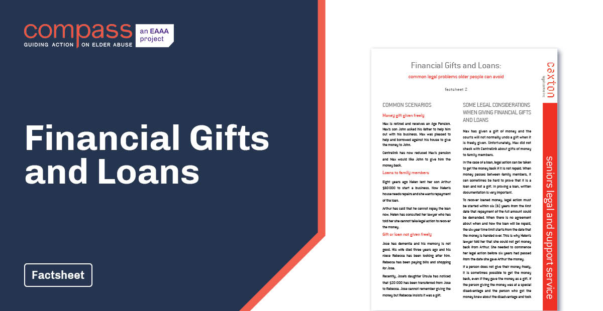 Financial gifts and loans Compass