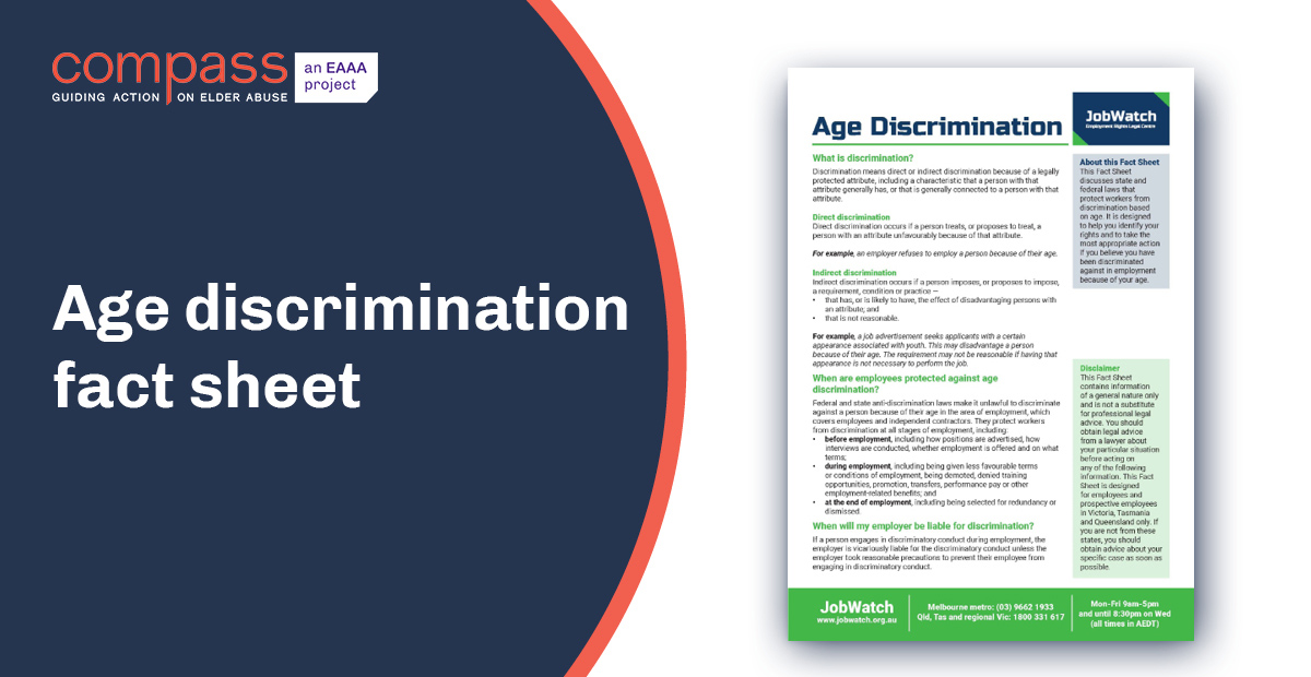 Age discrimination fact sheet - Compass