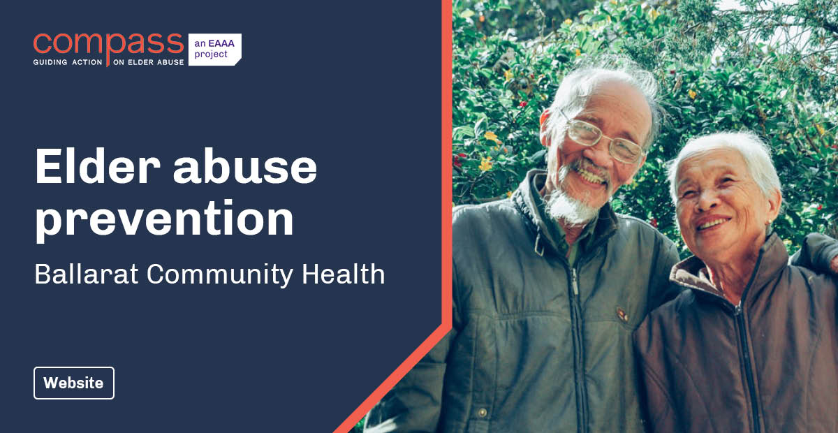 Elder abuse prevention Ballarat Community Health Compass