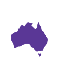 Icon map of Australia