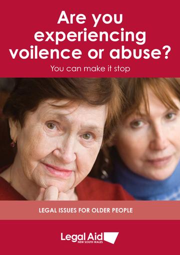 Are you experiencing violence or abuse brochure cover