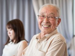 Senior man with a smile