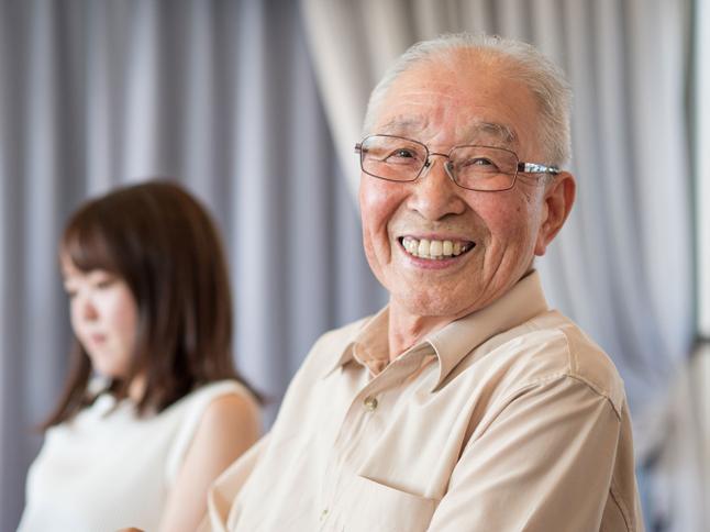 Senior man with a smile