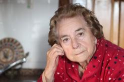 Senior woman looking the camera