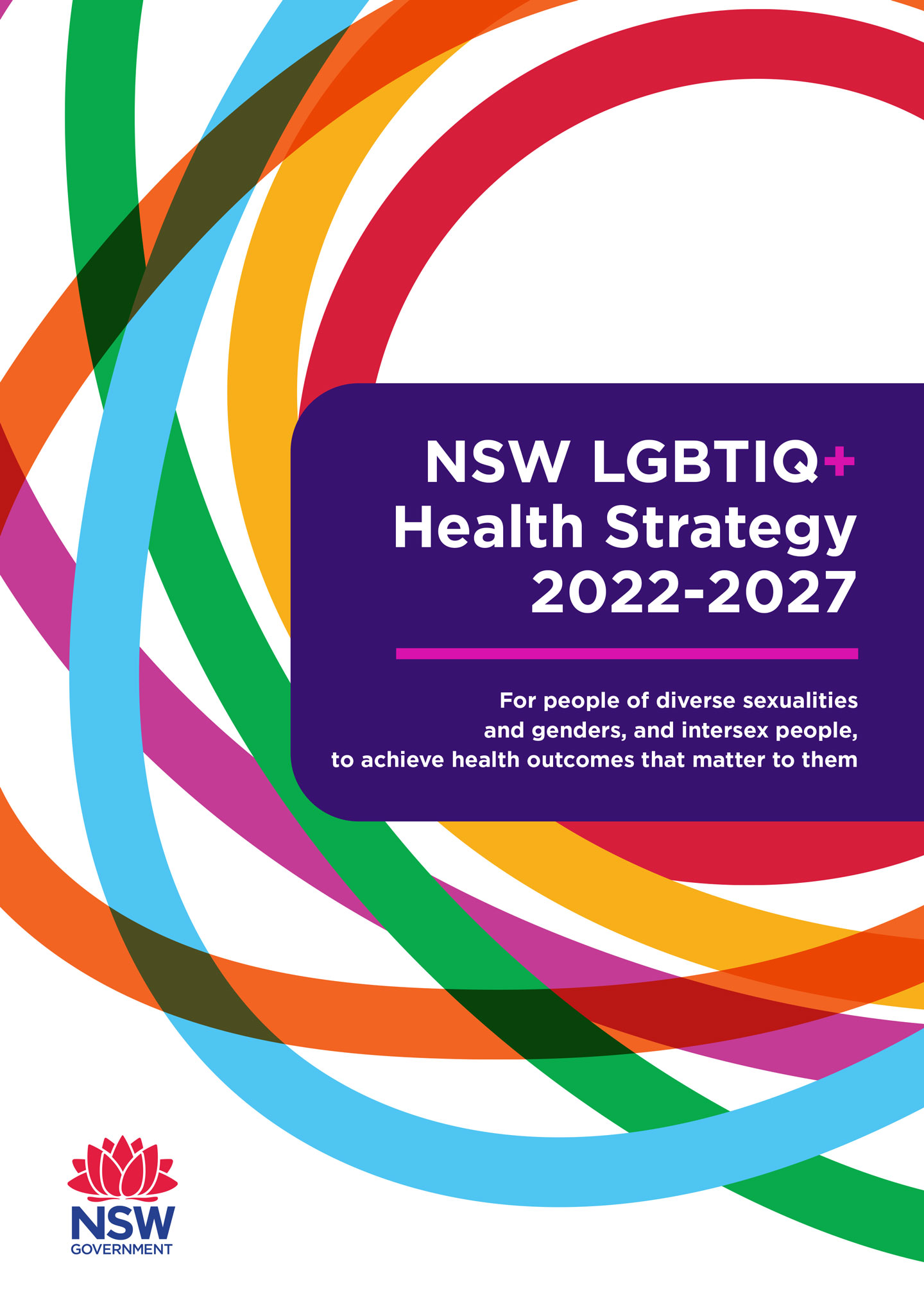 NSW LGBTIQ+ Health Strategy 2022-2027 cover