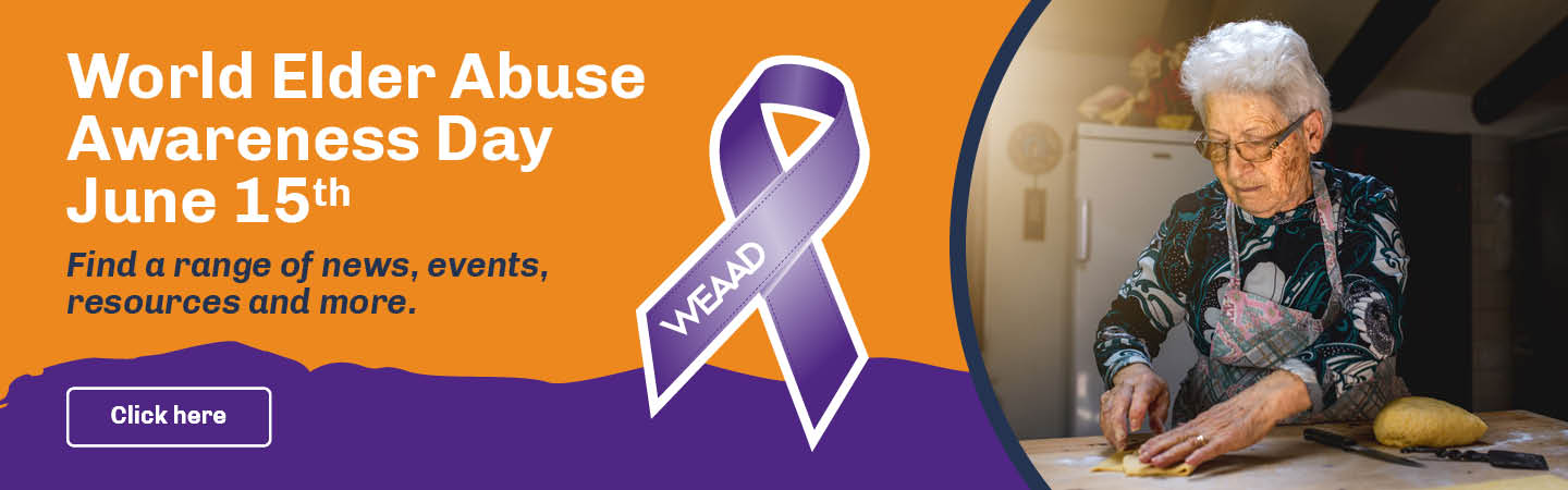 World Elder Abuse Awareness Day banner
