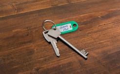 Keys on a table 