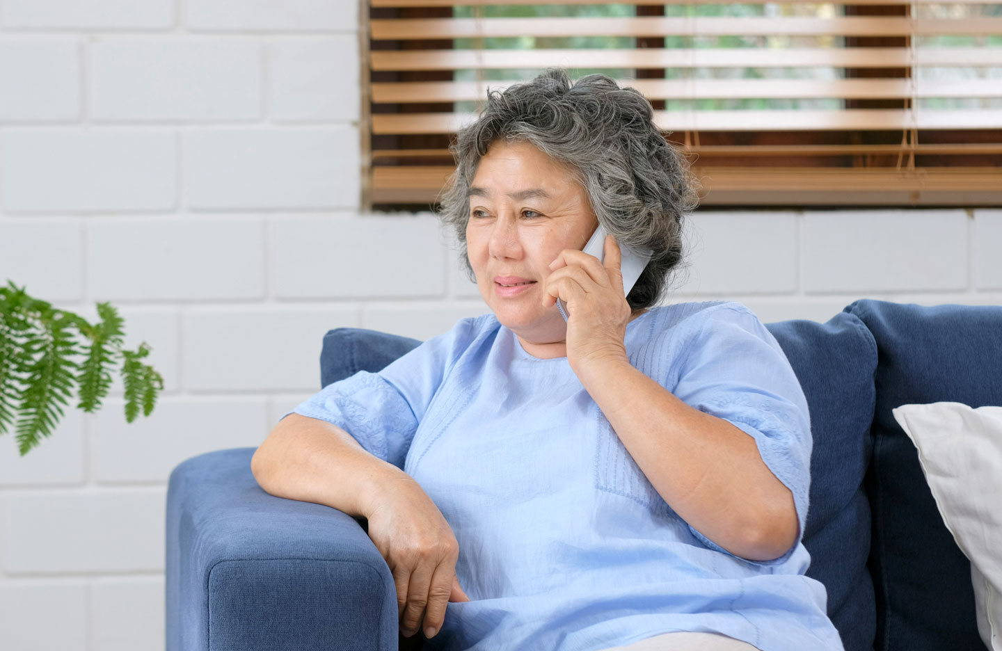 Senior woman on the phone