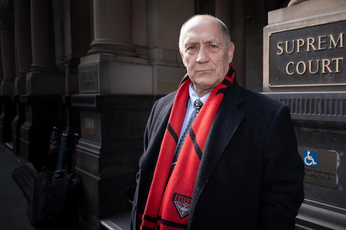 Photo of Ian Williams outside the Supreme Court