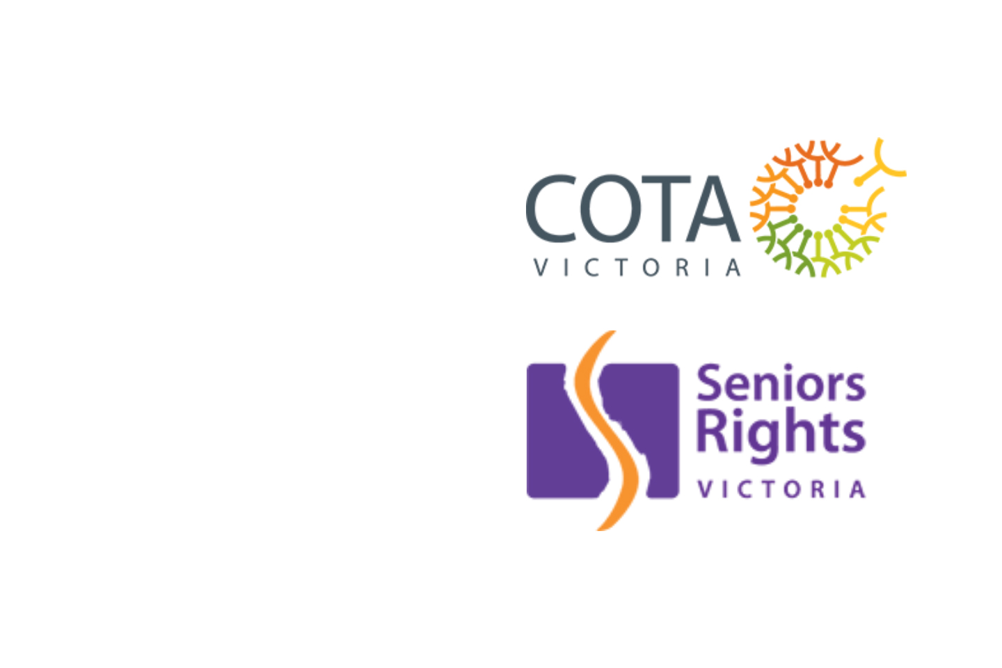 COTA and Seniors Rights logos