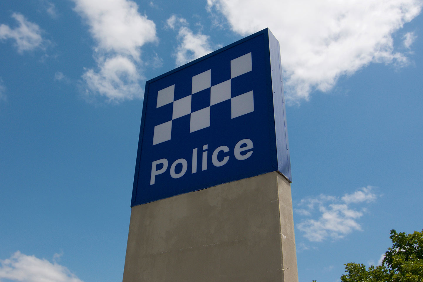 Image of a Queensland Police Service sign