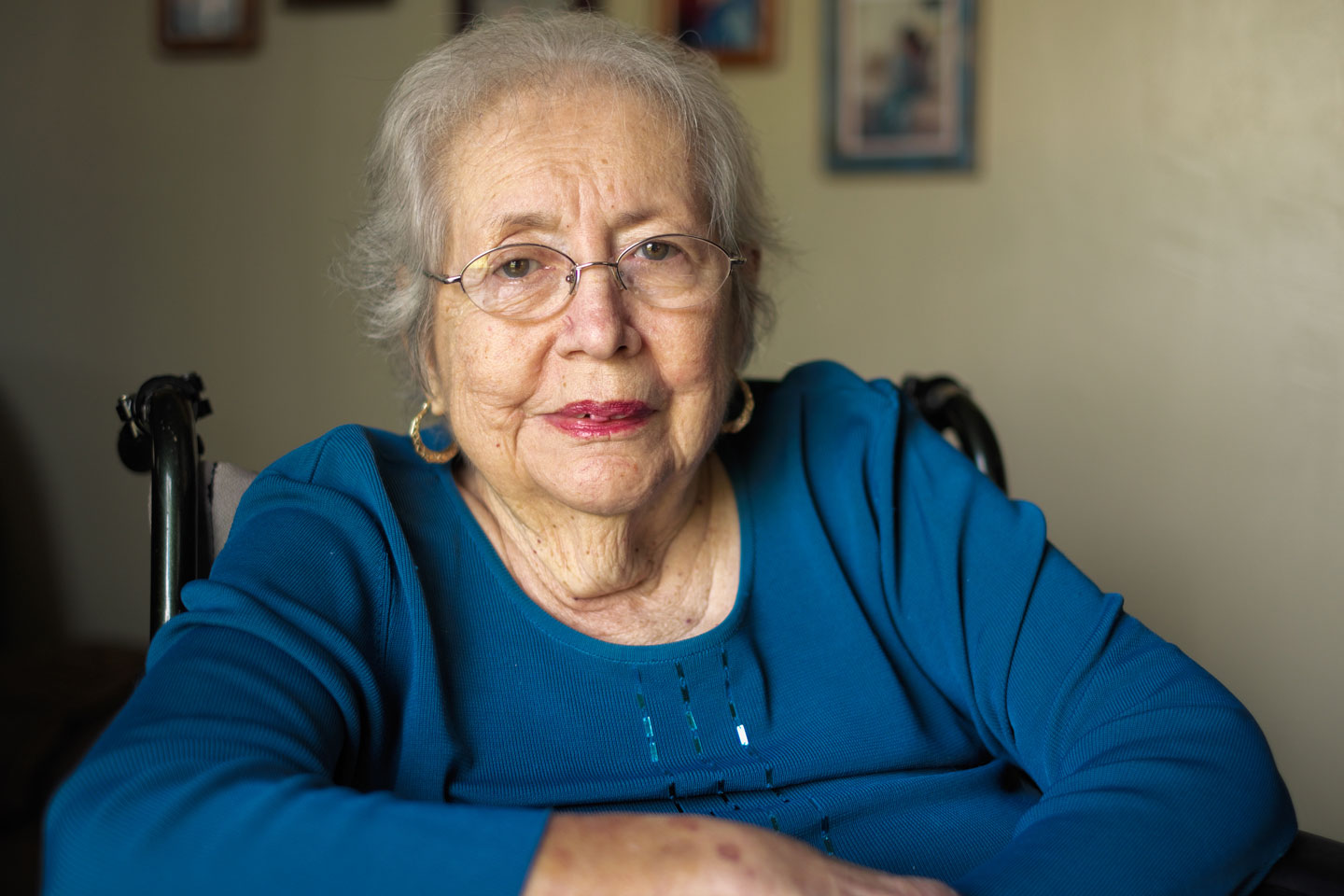 Senior woman sitting