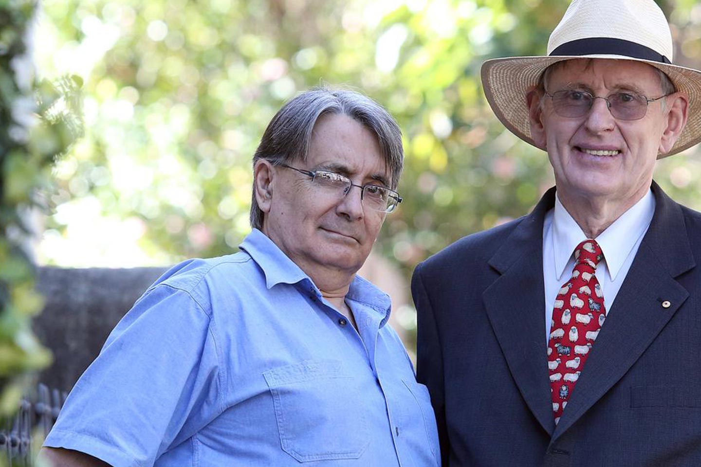 Photo of the Chalk and Cheese authors posing for the camera