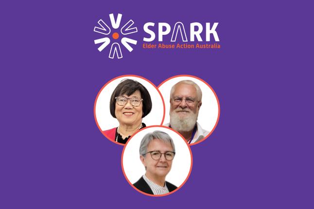 EAAA Spark images of speakers Margaret Crothers and Craig Hubbard and Cathy Chong