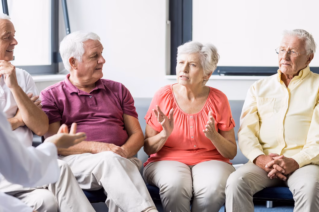 Photo of people in a discussion