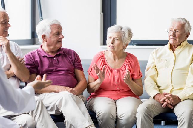Photo of people in a discussion