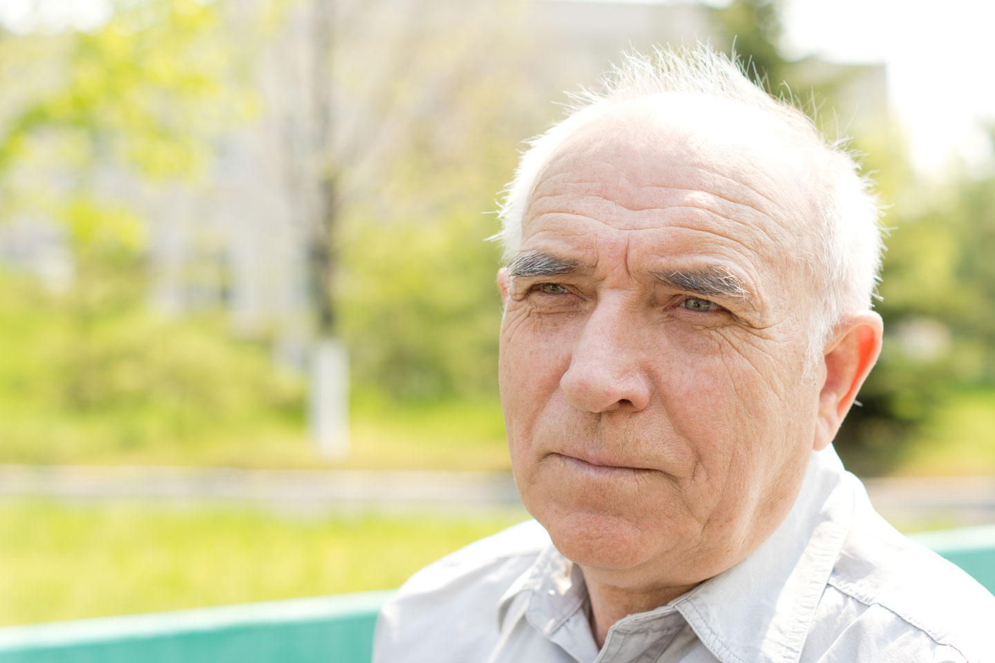 Mature man in the park