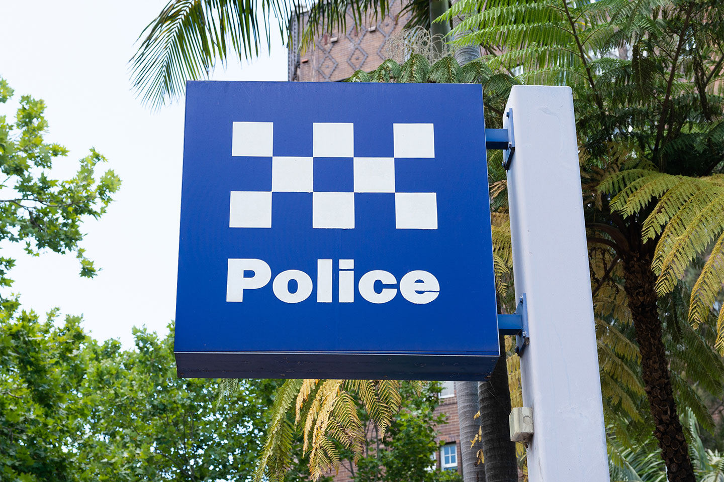 Image of NSW Sign outside Kings Cross Police Station