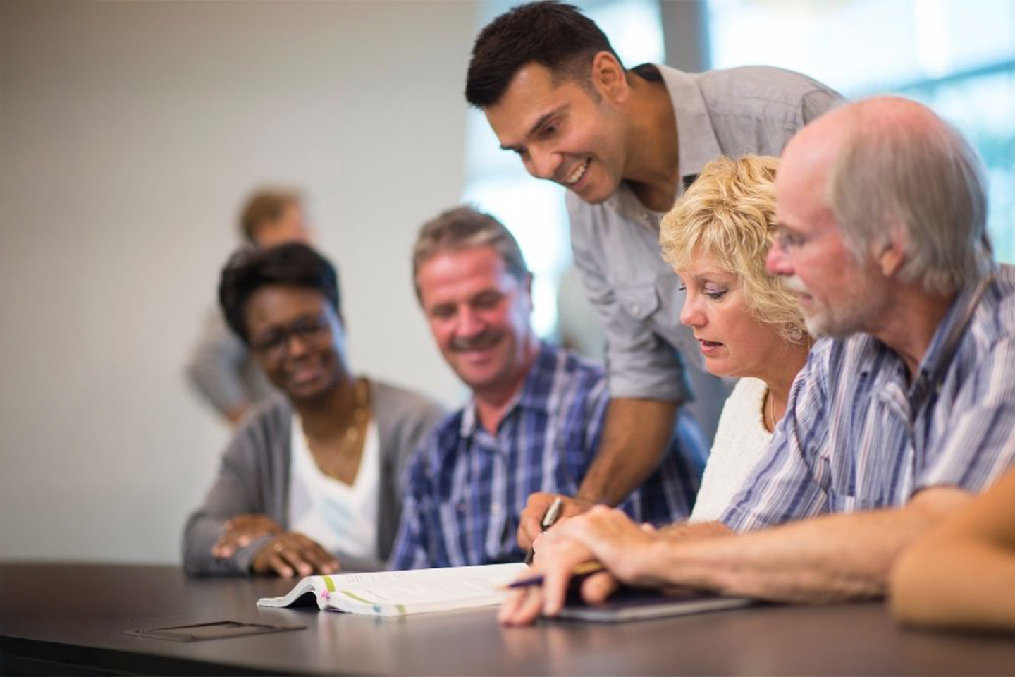 Photo of mature age students in a class