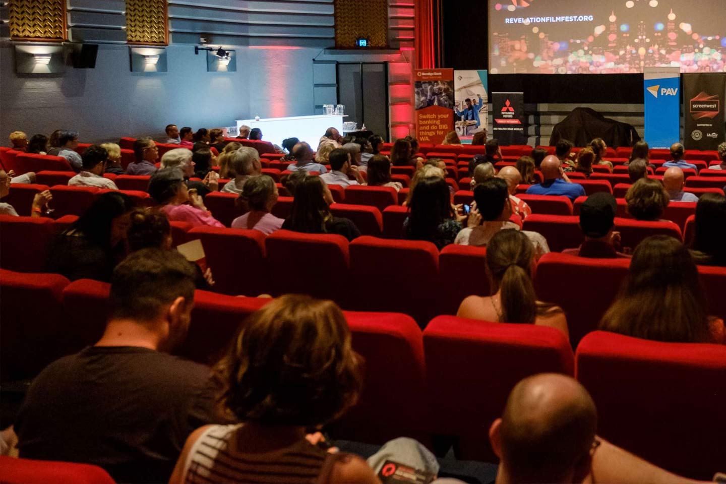Photo of patrons in a theatre
