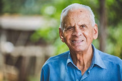 Portrait of smiling older male