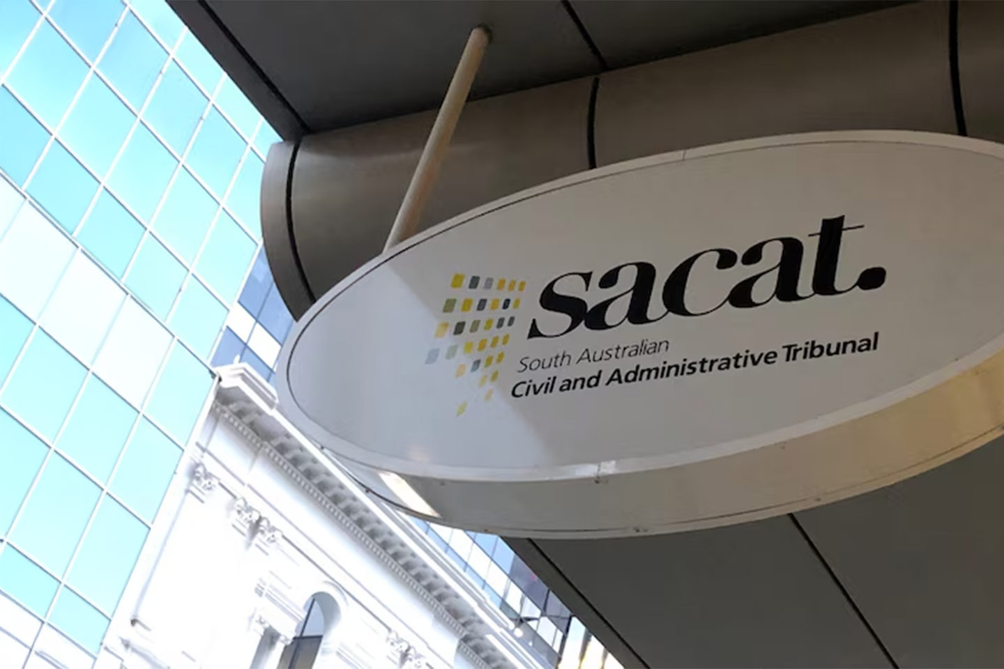 Photo of SACAT sign on a building