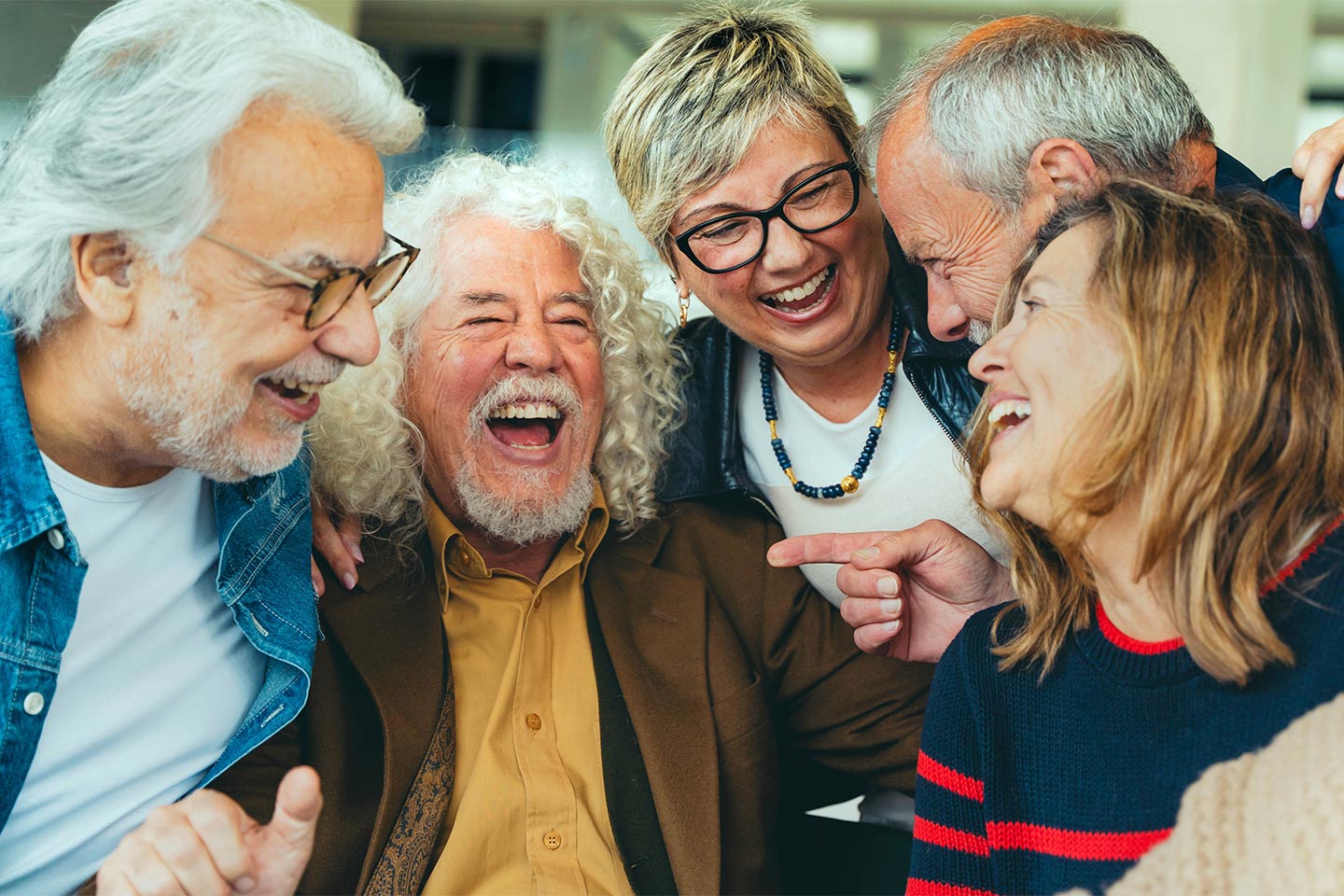 Group of happy seniors
