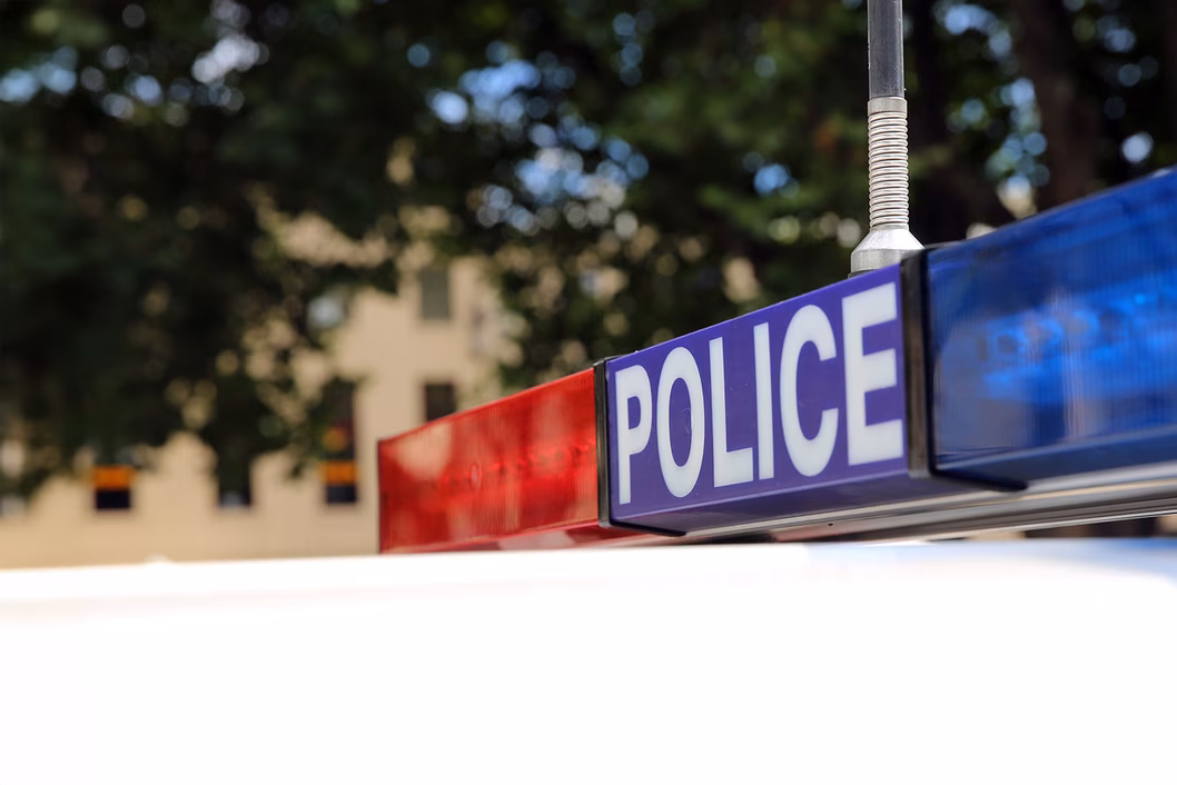 Photo of police lights on top of a police car