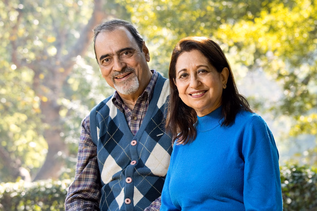 Senior couple in the park 